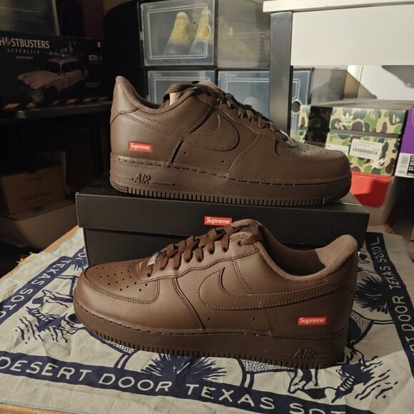 Nike Supreme x Air Force Low Box Logo Baroque Brown (CU9225